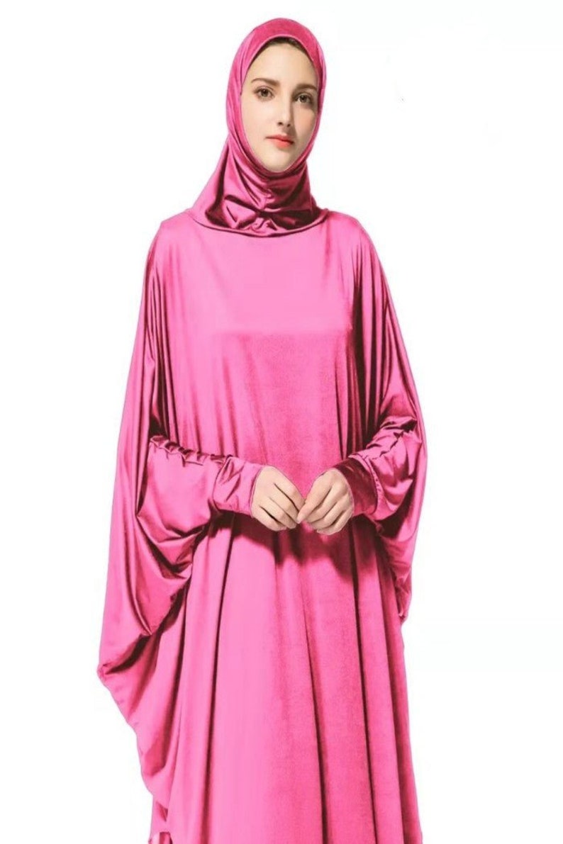 Prayer Jilbab With Sleeves one piece image 3