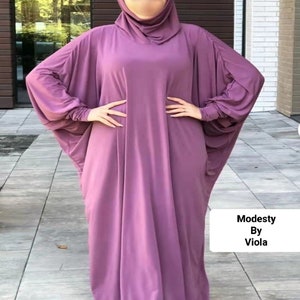 Prayer Jilbab With Sleeves one piece image 1