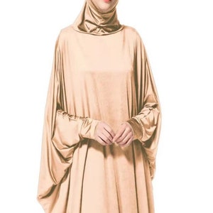 Prayer Jilbab With Sleeves one piece image 5