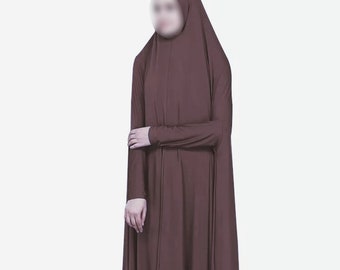Lightweight Jilbab With Sleeves | Prayer Jilbab | One Piece Jilbab | Free Size