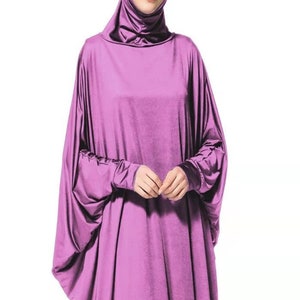 Prayer Jilbab With Sleeves one piece image 2