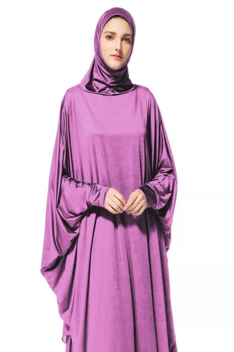 Prayer Jilbab With Sleeves one piece image 2