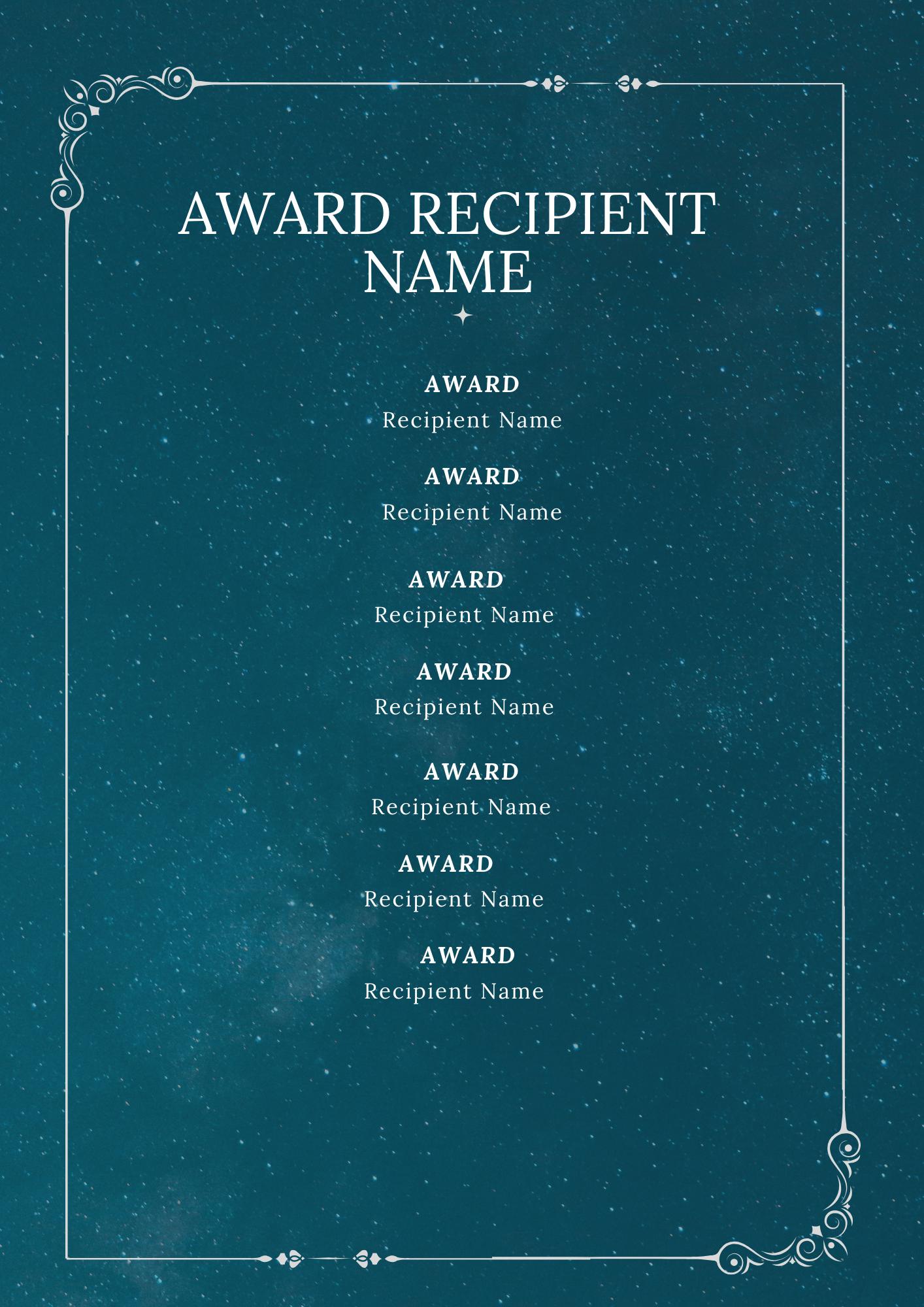 Elegant Ceremony Program Template – Editable Event Booklet - Etsy