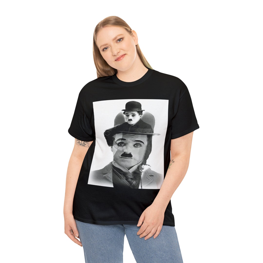 Charlie Chaplin Tshirt DTG Printing Etsy UK