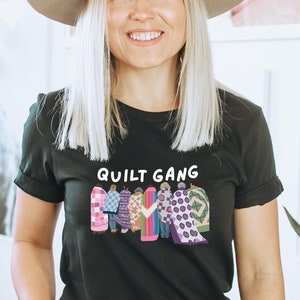 Quilt Gang T-Shirt, Quilt Retreat Gift - Funny Tee for Quilter, Quilting Friends, Sewing Sisters, Quilty BFF, Cute Crafting Shirt