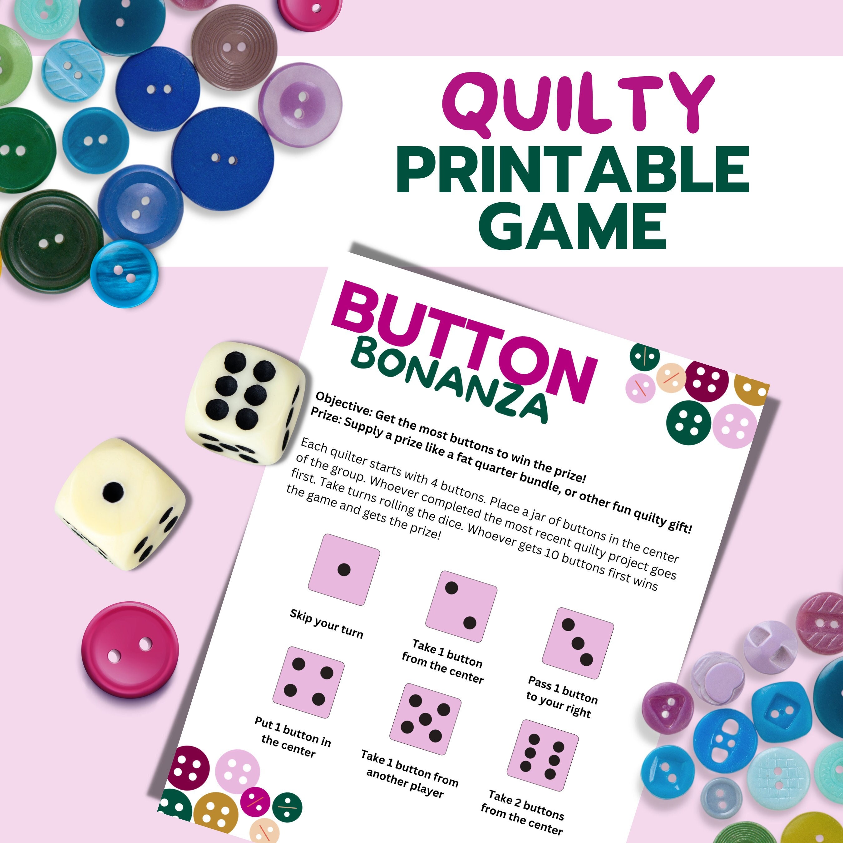 Printable Game for Quilters, Quilt Retreat Activity, Quilt Guild Party ...