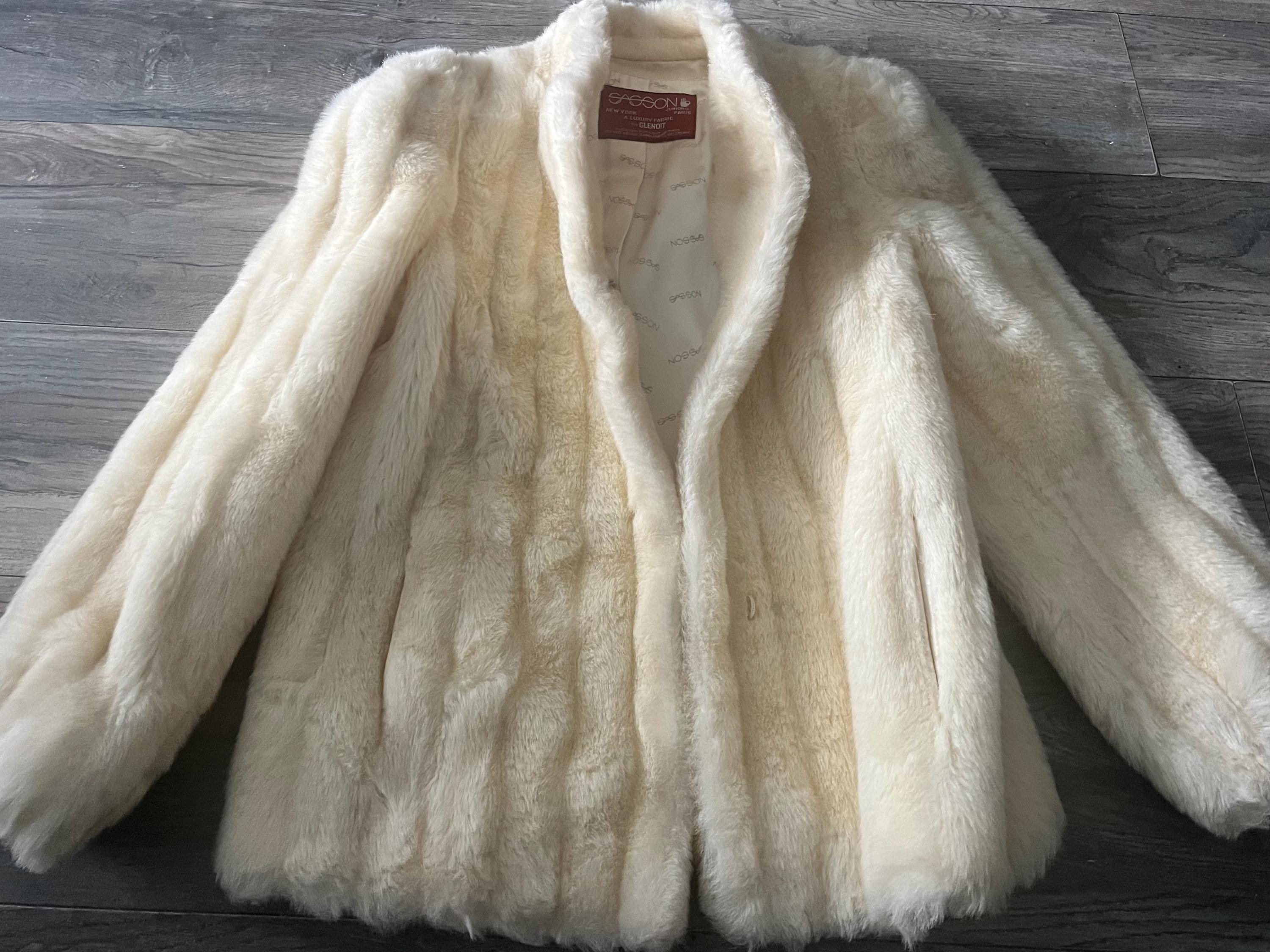 Vintage Sassoon Fake Fur Coat - Etsy