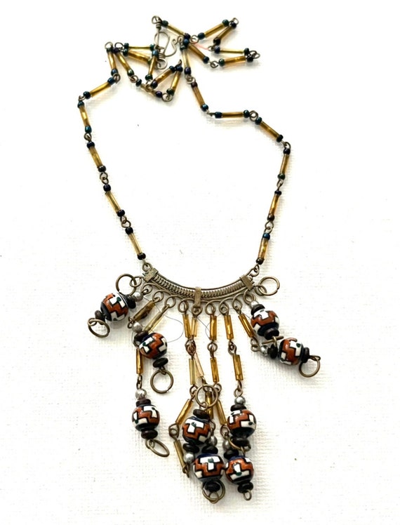 vintage necklace , vintage jewelry, tribal neckla… - image 2