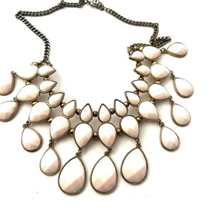 Vintage Beaded Faux Jeweled  Necklace