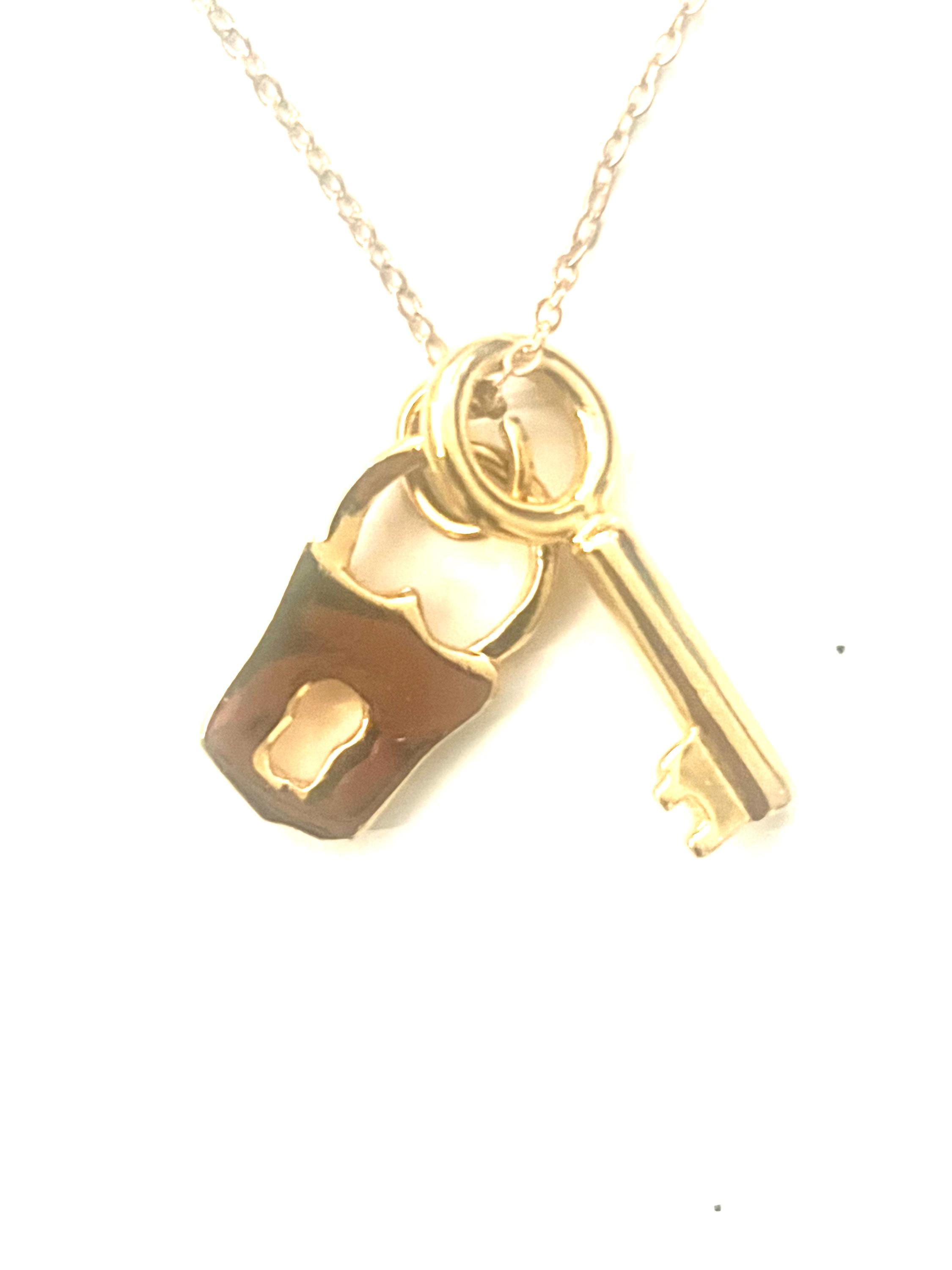 Lock & Key Necklace - Etsy