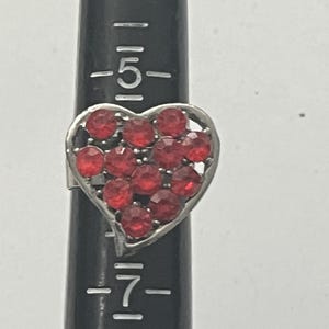 Red Heart Ring Size 6