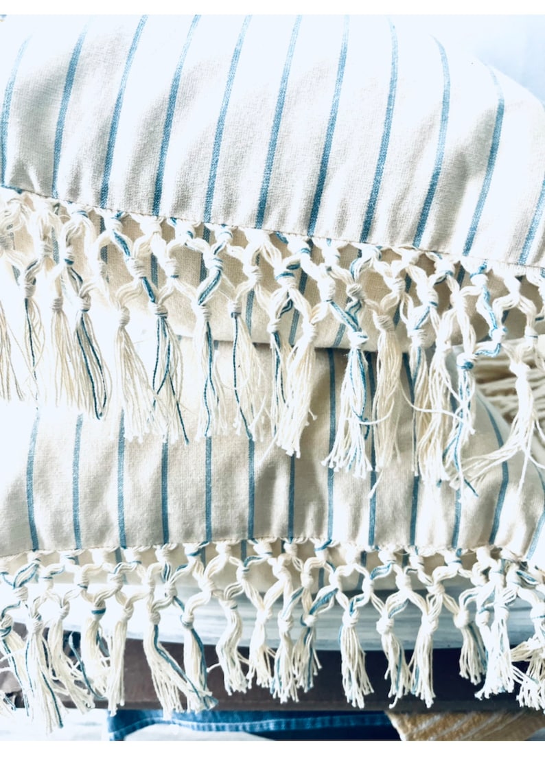 Vintage Lauren Ralph Lauren Pillows, Sear Sucker Pillows, Farmhouse