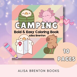 Camping Coloring Pages: 10 Fun, Simple Designs (PDF Download)