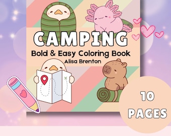 Camping Coloring Pages: 10 Fun, Simple Designs (PDF Download)