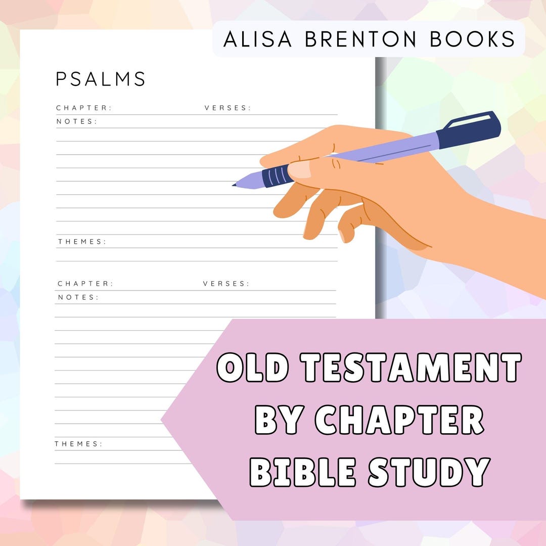 Old Testament Chapter Bible Study Journal | Printable PDF Notebook - Etsy