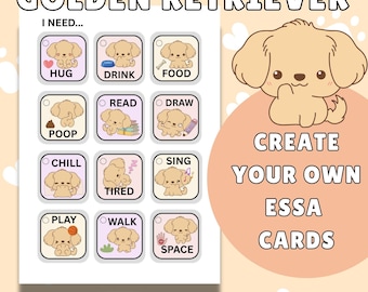 Golden Retriever ESSA-communicatiekaarten | Afdrukbaar (directe download)