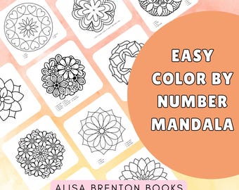 Mandala Color By Number Pages: Bold & Easy Coloring (PDF Download)