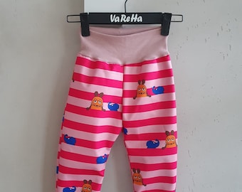 Warme Softshellhose Buddelhose mit innen angerautem Fleece für nasse und kalte Tage mit Muster Sendung mit der Maus Rosa verschiedene Größen