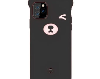 Iphone 11 3D Cartoon Bear Soft Silicone Cases