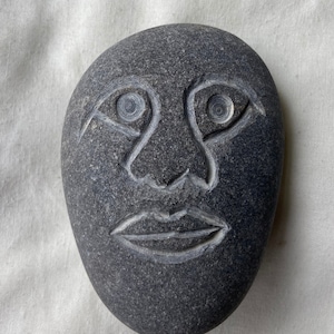 Stone Carved African Face