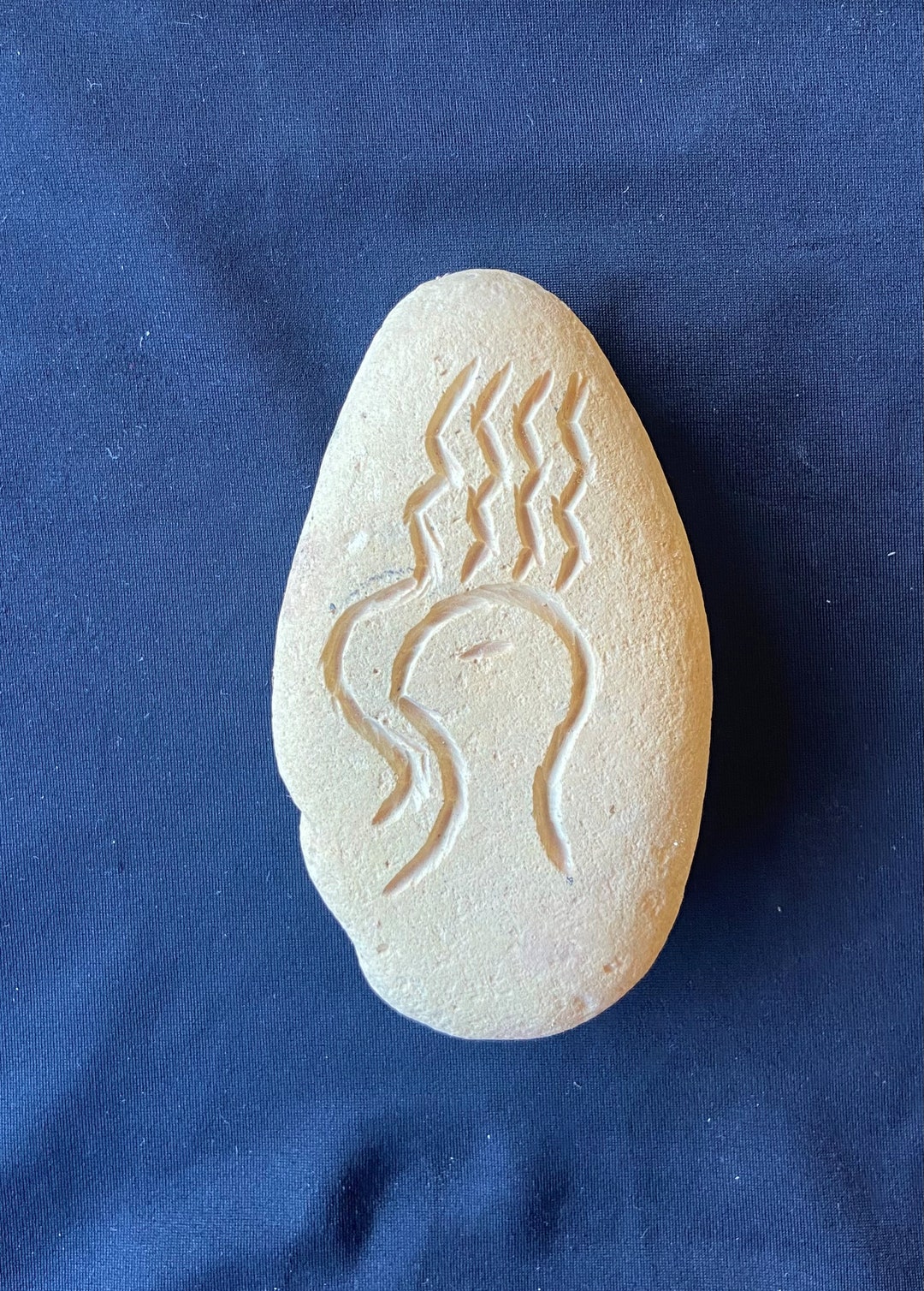 Stone Carved Lakota Sioux Wakan Symbol Etsy