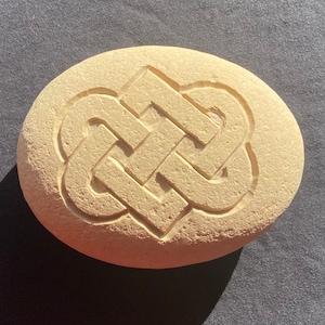 Stone Carved Celtic Love Knot
