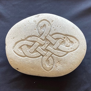 Stone Carved Celtic Knot Design