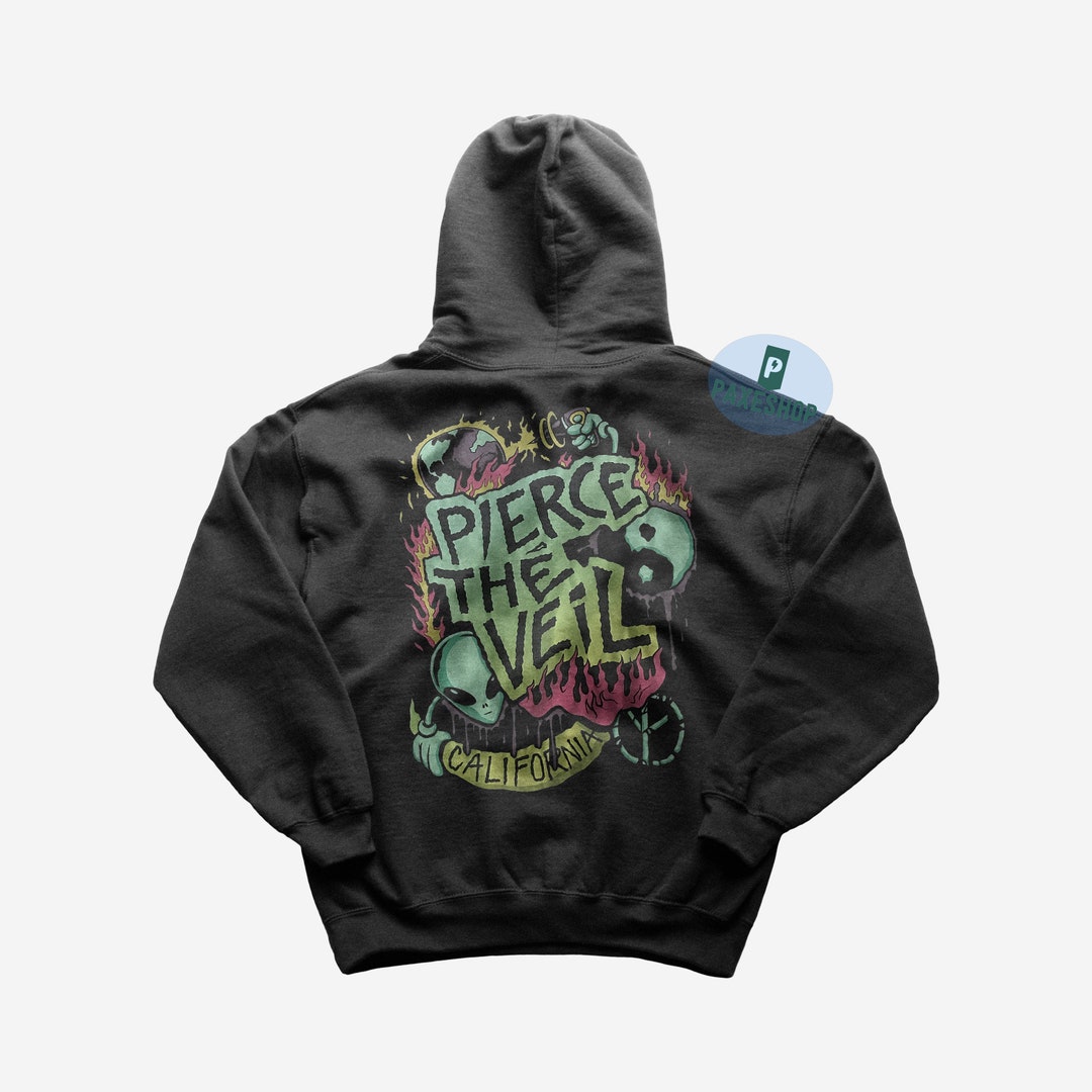 Pierce the Veil Hoodie Rock Music Hoodie Emergency Contact Collide With the Sky Pierce the Veil