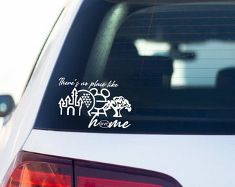 No Place Like Home Magical Vacation Club Car Decal, Vacation Club Bumper Sticker, Waterproof Decal, Water bottle Decal