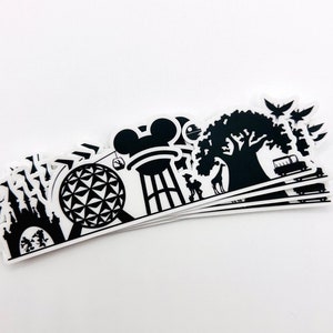 Magical Parks Icons Sticker - Parks Sticker, Waterproof Sticker, Magical Parks Decal