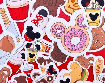 Magical Snacks Stickers - Set of 40 Park Inspired Food Stickers