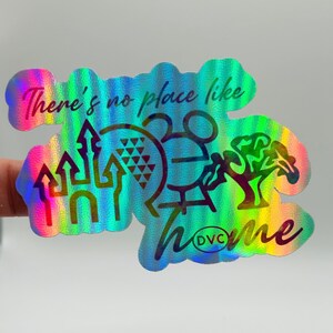 Holographic Magical Vacation Club Home Sticker, Park Icon Sticker