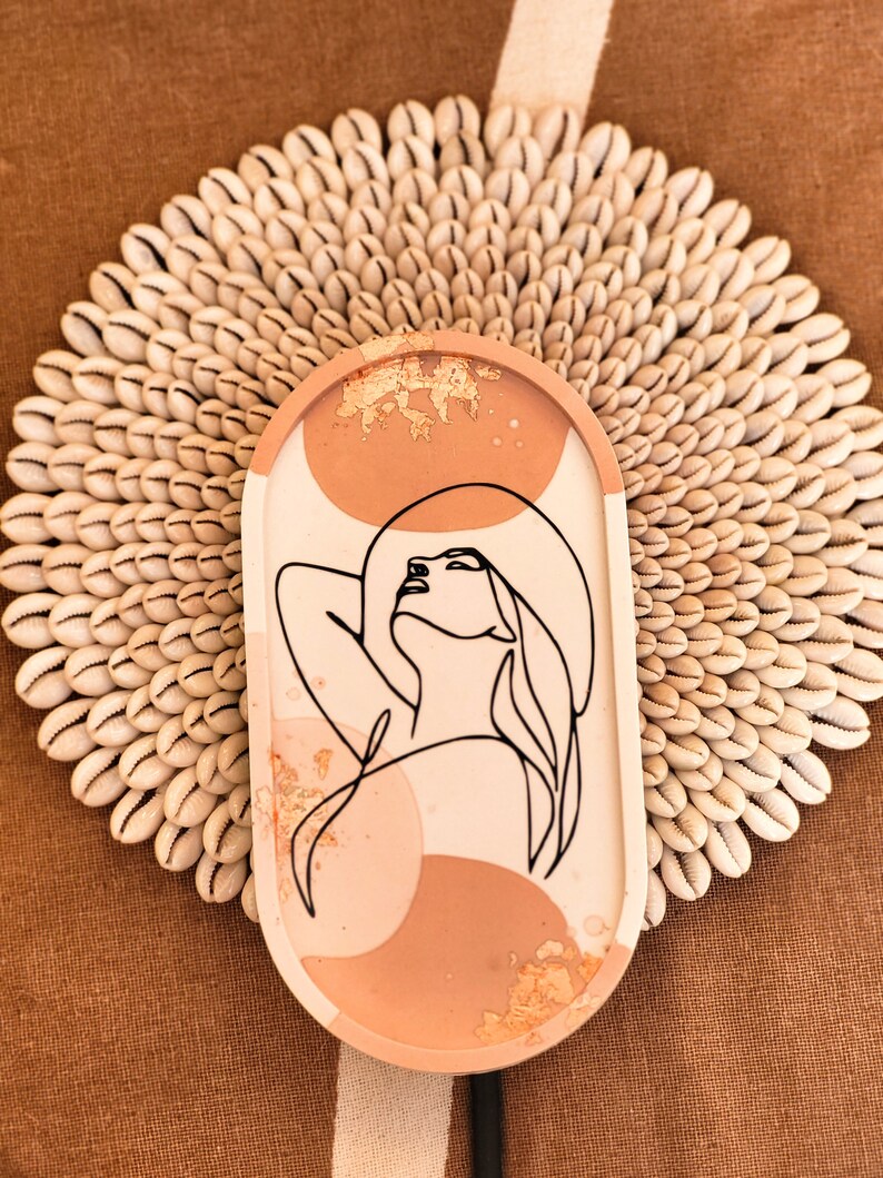 Plaque De Bijoux Coquillage Plat De Support D'Anneau Porte