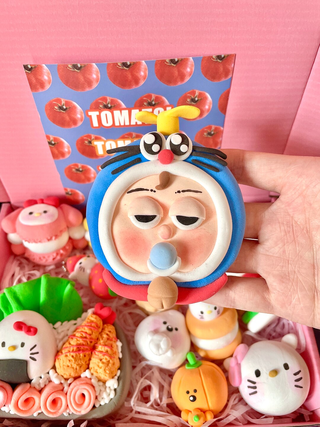 Handmade Clay Refrigerator Magnet Kawaii Cat Clay Work Clay - Etsy