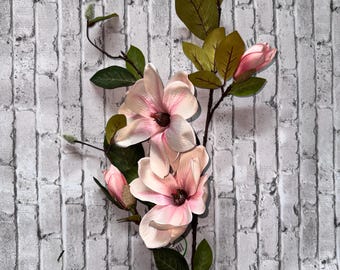 37” Pink Magnolia Spray