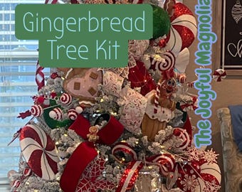 Gently Used Gingerbread Tree Kit- READ FULL DESCRIPTION