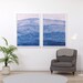 Navy Blue Wall Art Set of 2, Printable Wall Art, Modern Wall Art, Blue ...