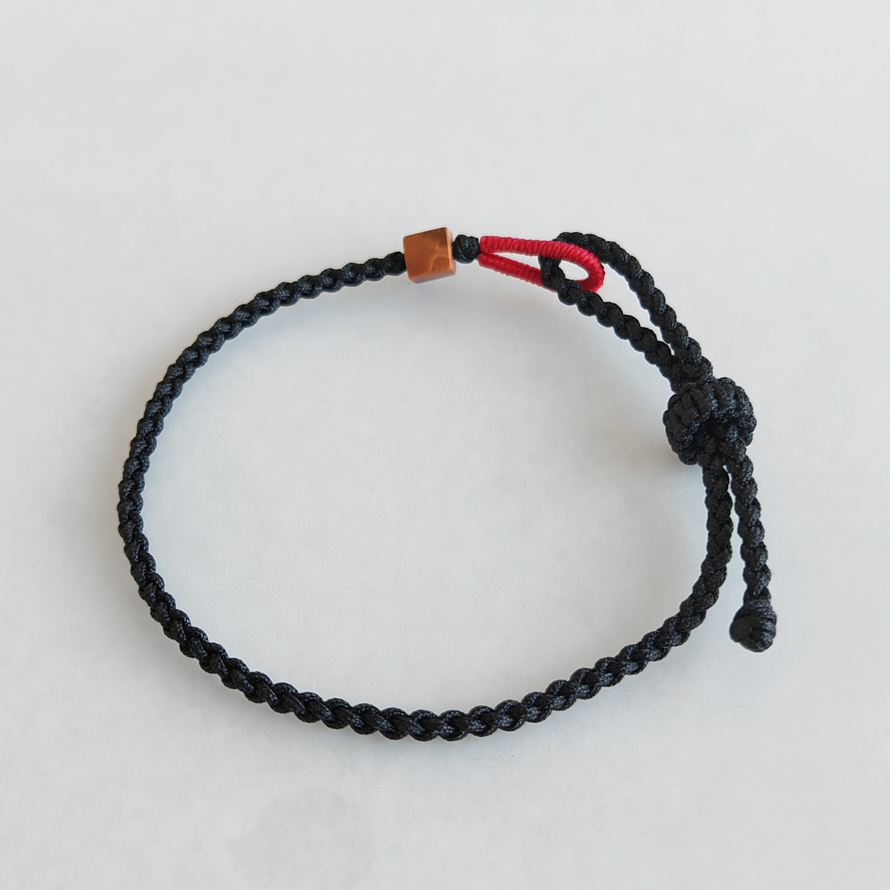 Bracelet Tressé Tibétain En Perles De Jaspe Picasso - Vert/Marron - Ajustable - Neuf Avec Étiquettes