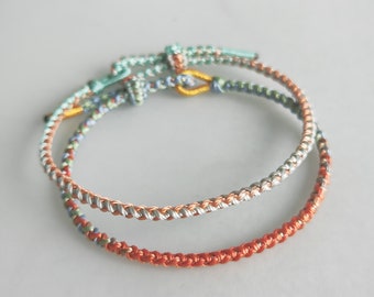 Handmade Couple Bracelets rope bracelet braided Dragon Scale Knot woven lucky bracelet Personalized Protection Bracelets Gift for women Men