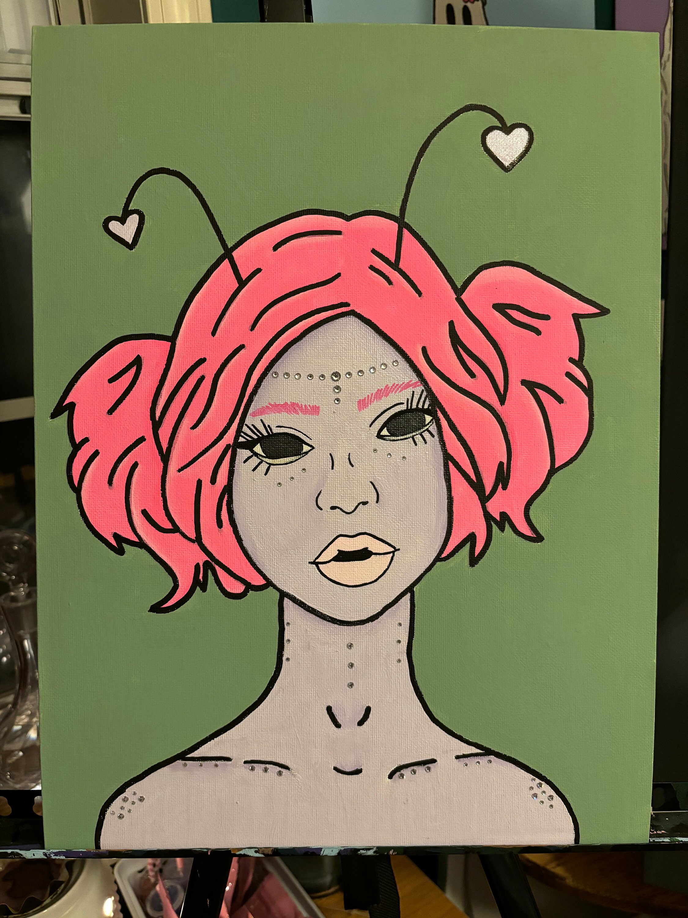 Alien Painting - Etsy