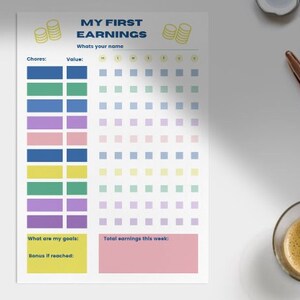 allowance tracker for kids / meine eigenen Einnahmen / english, deutsch (EN/DE)