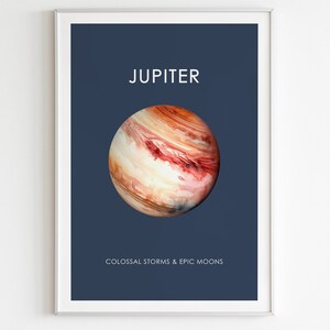 木星の惑星ポスター：太陽系の教室の装飾 - Etsy 日本