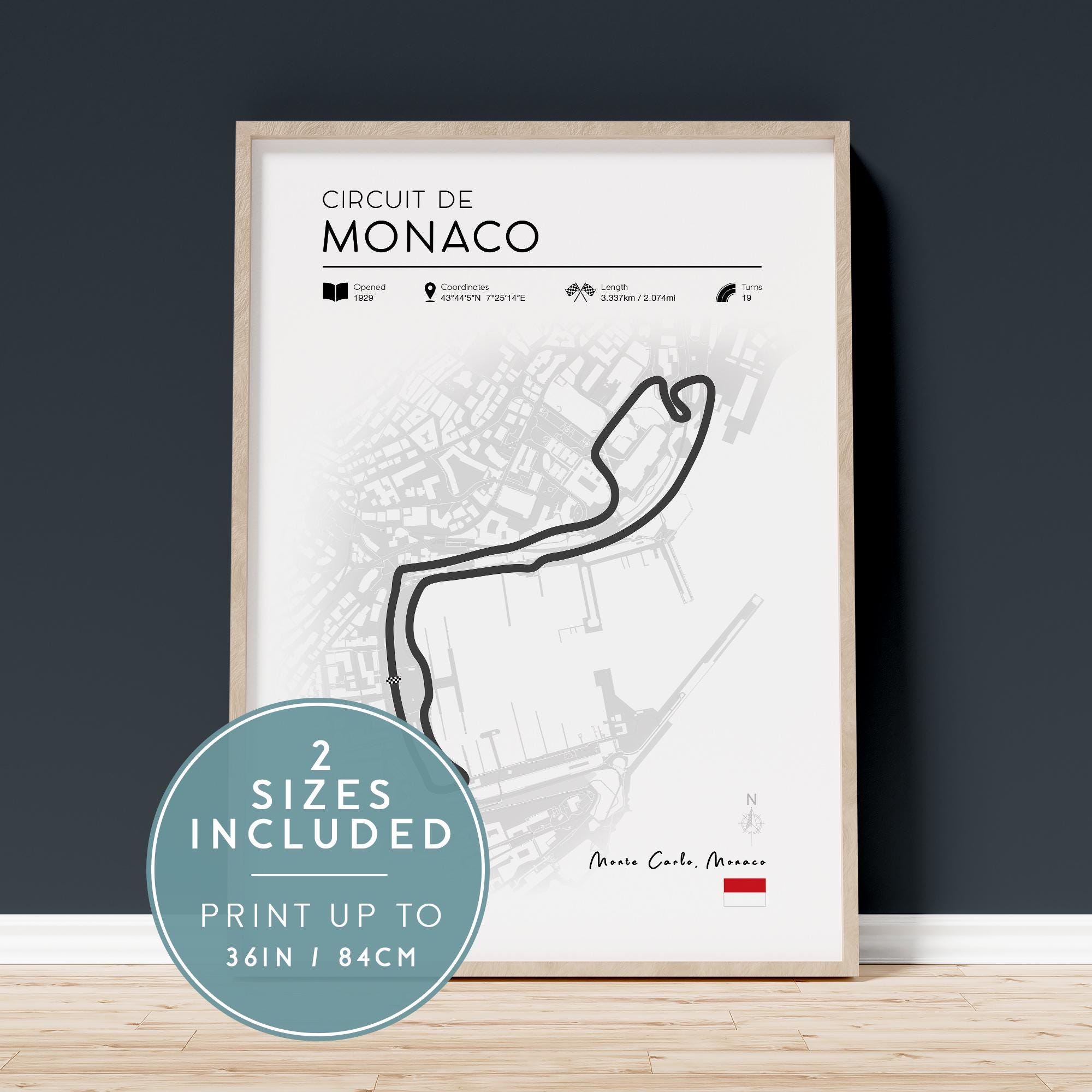 Photo Sur Toile De F1 Formule 1 De Ferrari Au Grand Prix De Monaco 2024 Signée Par Charles