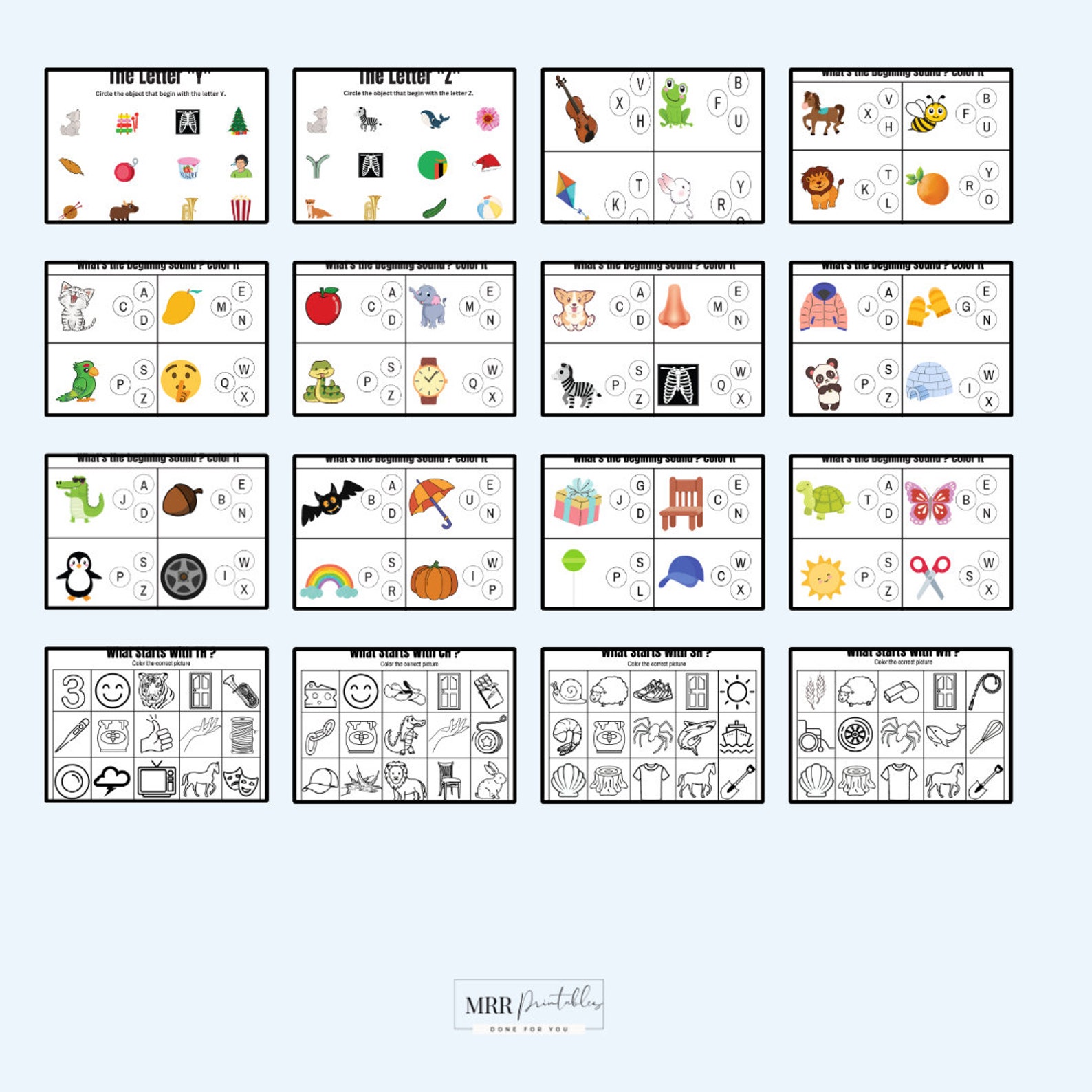 PLR Educational Worksheet Bundle, Printable Worksheets for Kids, Master ...