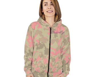 Bushcraft FL Pink Camouflage Zip Hoodie