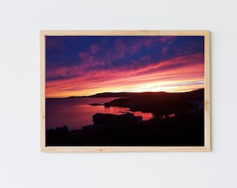 Newfoundland art print "fogo Island Sunset"