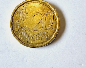 20ユーロセント硬貨、2002年、イタリア - Etsy 日本
