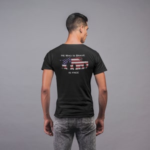 T-shirt graphique pour homme - Chemise patriotique pour papa - T-shirt américain - T-shirt cadeau Freedom