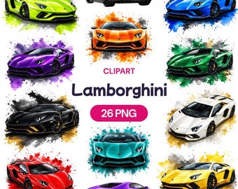 Lamborghini Clipart, Italian Supercar PNG, Sports Car Graphic (26 PNG)