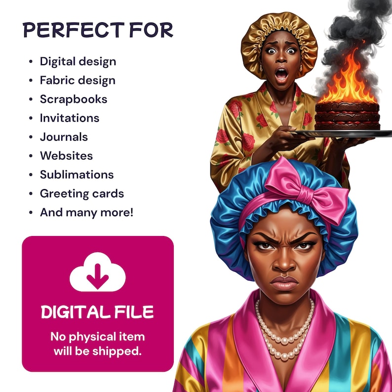 African American Sass Clipart, Afro Funny Reaction PNG, Grumpy Black ...